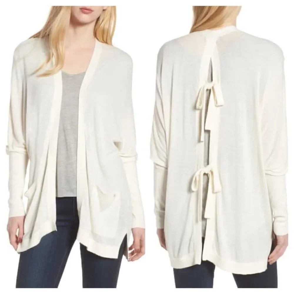 Trouve Tie Back Cardigan Size M/L